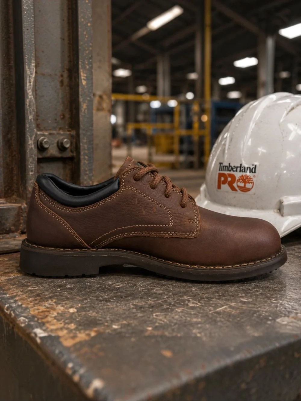 Timberland PRO SD35 Safety Shoes Brown Leather Men’s 8.5W ESD New